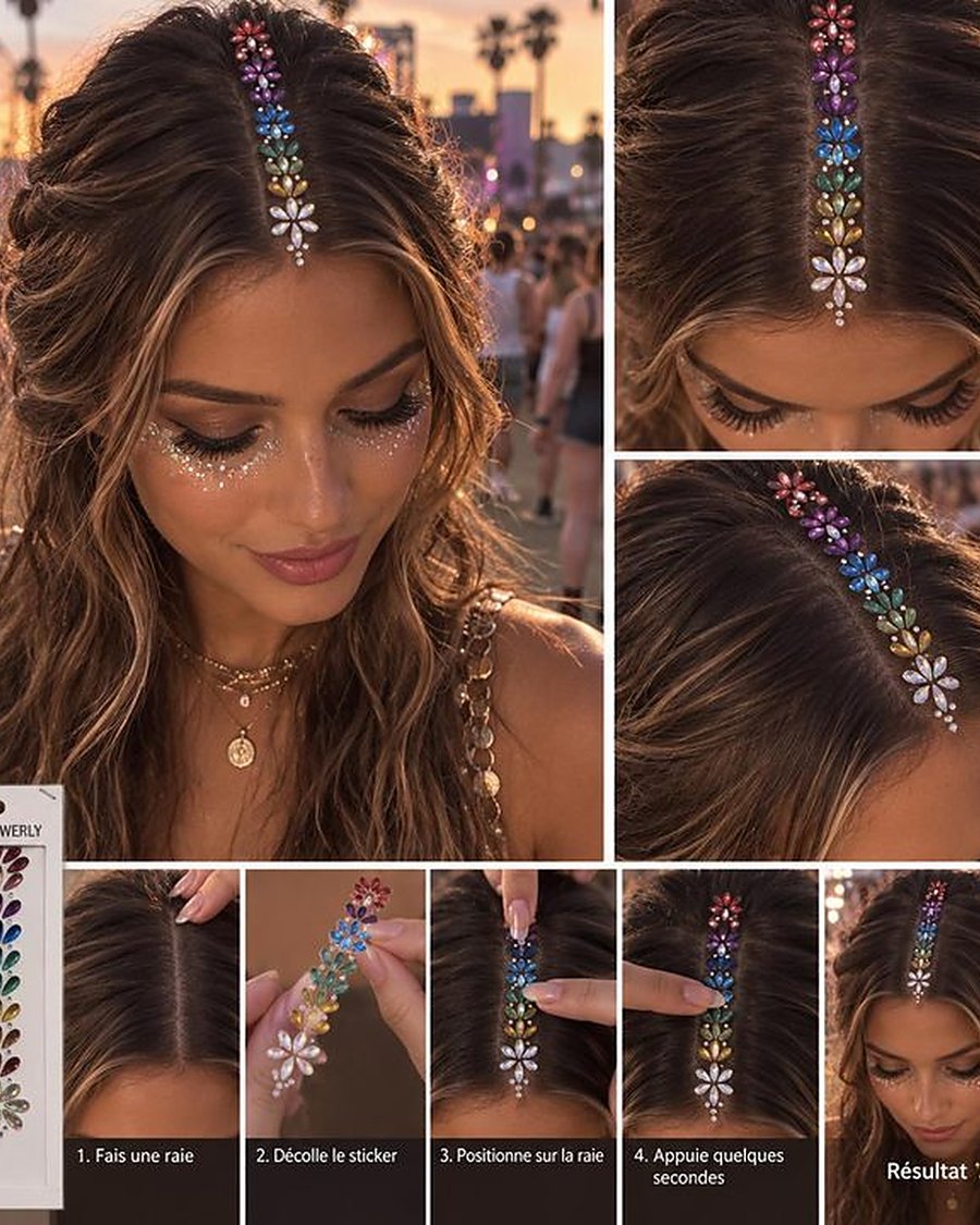 Hair Gems Multicolores